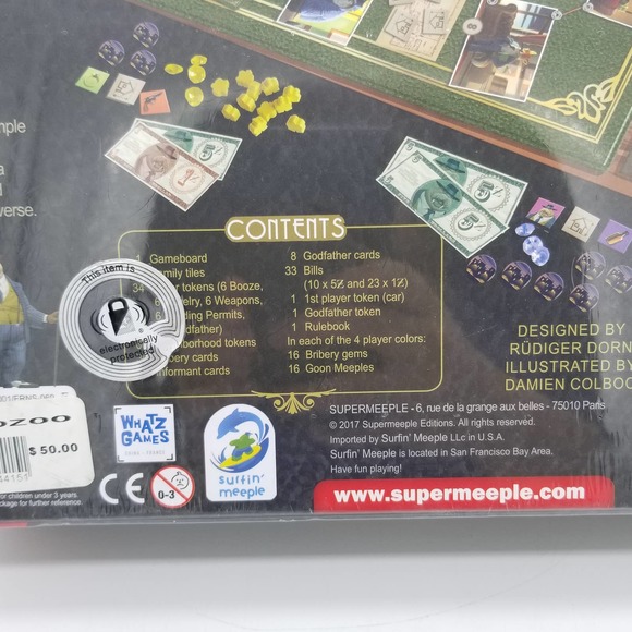 New MAFIOZOO Board Game of Placement & Influence Super Meeple Mafia Gangster - Picture 8 of 8